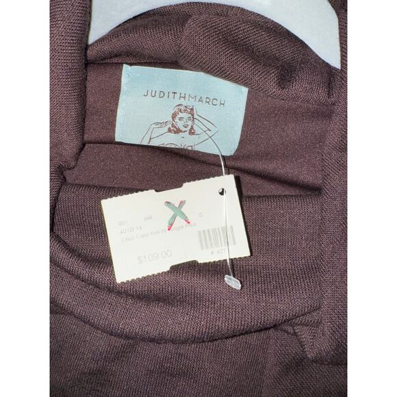 Judith March - Anthropologie Chocolate Cowl Neck Sweater Dress‎ Size Small NEW - Picture 4 of 5